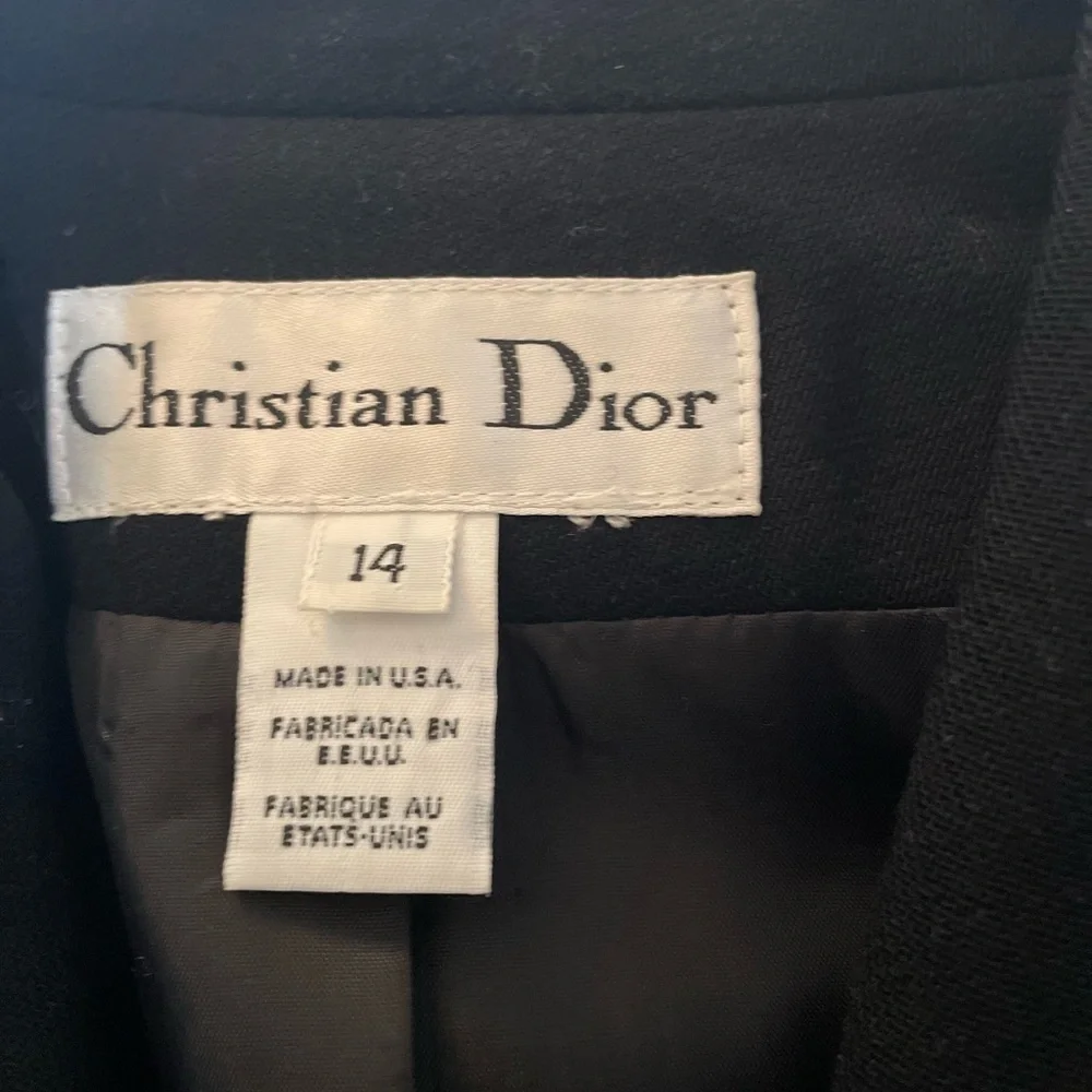 Dior Black Blazer with Gold Buttons